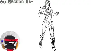 How To Draw Sonya Blade | Mortal Kombat