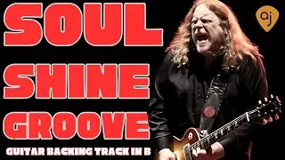 Soulful Southern Rock Jam Track Guitar Backing Track (B Major 65 BPM)