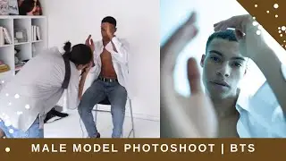 Behind The Scenes Of a PORTRAIT Photoshoot In The Studio | MALE MODEL