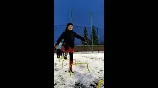 Pogoń Syców - trening na śniegu