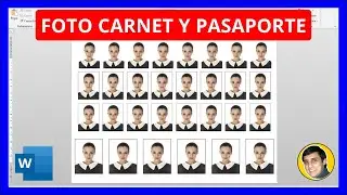 Cómo HACER una FOTO TAMAÑO CARNET en WORD