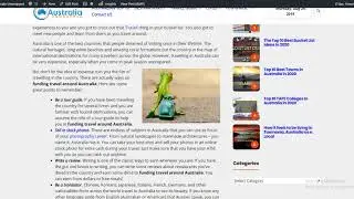 Funding Travel Arounnd Australia