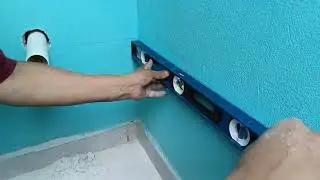 Sacando línea de drenaje. Conducir el Tubo y cómo taladrar la pared. para sacarlo. Desnivel 2x1.