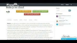 Secured Node js on Ubuntu 14.04 LTS - Deploy on Azure , AWS and Google Cloud Platform.