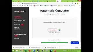 How to Convert Word file to LateX code