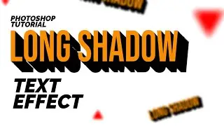 Photoshop tutorial 2021: LONG SHADOW TEXT EFFECT | Bhushan Boudhankar | 