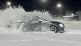 BMW F30 snow donuts | 335 xdrive
