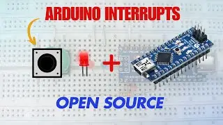 Arduino interrupts | push button & LED | free code!!! #arduino #led #interrupts