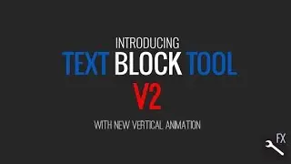 Text Block Tool /// After Effects Template
