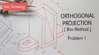 Orthographic Projection - 1 | Simple method | Engineering Drawing | Engineering Graphics | Tamil