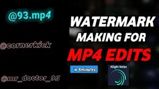 TRENDING GLOWING WATERMARK MAKING  USING ALIGHT MOTION FOR MP4 edits  | COB STUDIO