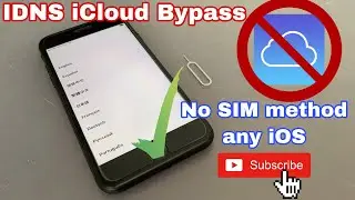 With out SIM- Bypass iCloud 2020 any iOS (iDNS Server Magical app)