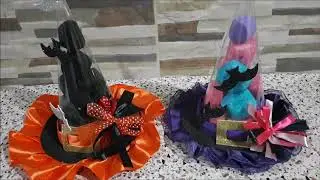 dulcero de halloween sombrero de bruja (souvenir)