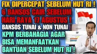 FIX ! DIPERCEPAT 6 BANSOS CAIR SEBELUM HUT RI 17 AGUSTUS ! BANSOS TUNAI & NON TUNAI DI KKS & PT POS