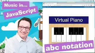 JavaScript tutorial 18/24: Music in abc notation | Coding course for beginners