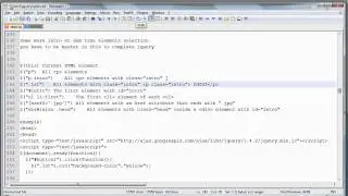 JQuery Tutorials - 4th of 20 - More on Accessing Elements