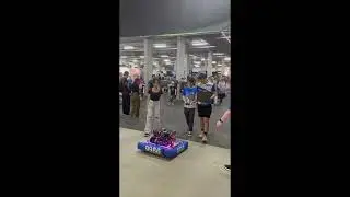 FRC robot in the Ag Education Hall at the 2024 Ekka.