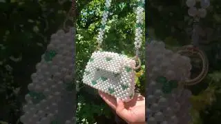 Сумка из бусин ￼сердечки💚 #сумка #handmade #2024 #работа #творчество #ручная_работа #хобби #для