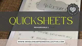 reMarkable 2 Review of Quicksheets 2024