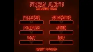 Spooky Halloween Red Alerts Overlay – Stream Alerts for Twitch & OBS