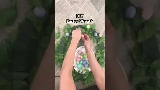 DIY Easter Wreath #shorts #easterdecor #affordabledecor