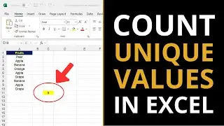 How to COUNT UNIQUE VALUES in Excel (2 Easy Ways!)