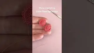 My first attempt at a bigger micro amigurumi - the flamingo from my book, Cute & Cuddly Crochet.