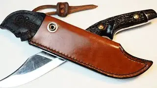 Making of an unconventional leather knife sheath