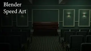 Funeral Room | Blender 2.92 Speed Art