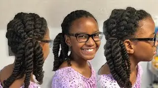 Chunky Flat Twists | 2-Strand Twists ▸ Natural Hair