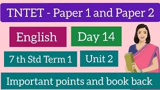 7th English term 1 Unit 2 poem | 7th English | Tet English 