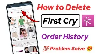 How to delete Firstcry order history