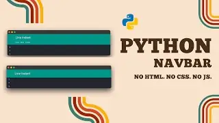 Python Responsive Navigation Bar: No HTML, CSS, or JavaScript Required!
