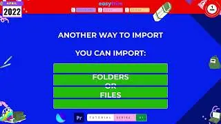 How to Import files and folders in Premiere Pro