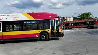 MTA MARYLAND:Baltimore Link Evening Bus Action@West Baltimore Marc Train Station