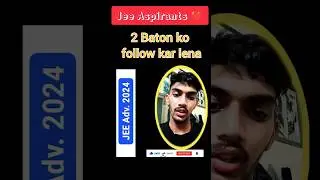Tips for jee advanced 2024 || IIT Motivation| #iitjee #jeetips #jee #physicswallah #sankalpjauhari