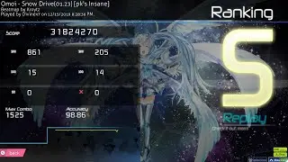 Osu! | Omoi - Snow Drive(01.23) [pk's insane] 98.86% FC 146 PP