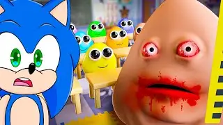 Sonic Watches EVIL POU at SCHOOL?! Bou's Revenge Animation