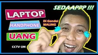 REKAMAN CCTV RUMAH DI BOBOL -  MALING SEMPET BUKA HELM ! #malinglaptop #maling #dibobolmaling