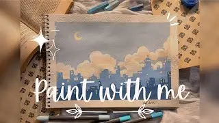 Cityscape Painting - Watercolor Painting - Painting for Beginners