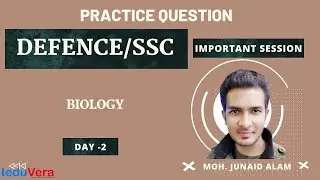DEFENCE /SSC EXAM II BIOLOGY II MCQ  II JUNAID SIR I IEDUVERA II DAY -2
