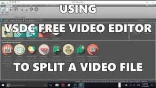 Split-screen video using VSDC free video editor