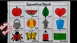 Symmetrical Objects drawing | Symmetrical Objects Drawing Project | Symmetrical Objects Chart