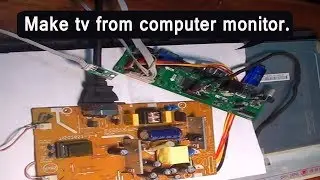How to make tv from computer monitor.