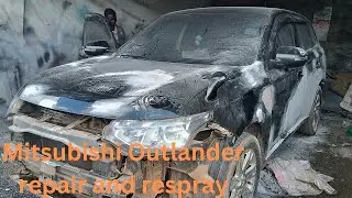 Mitsubishi Outlander full bodywork and respray.