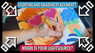 HOW I USE PAINT MARKERS ON CANVAS PART 3/6 : LIGHTING AND SHADING TIPS