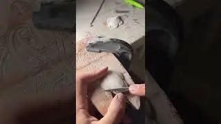 How to make a Sea Turtle Pendant #seaturtle #turtle #ocean #carving #art #filing #craft #diy #fyp