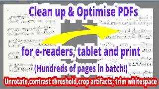 Optimising PDF Scanned Documents using Linux GNU Parallel, ImageMagick Convert and Python Tkinter UI