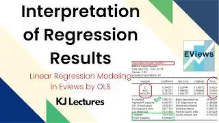 Regression in Eviews and Interpretation of Regression Results