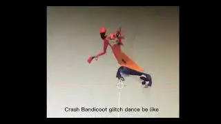 Crash bandicoot glitch dance 3d animation